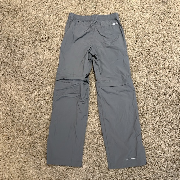 Columbia youth gray sz Medium (10/12) zip-off Omni Shade performance pants - Picture 7 of 14
